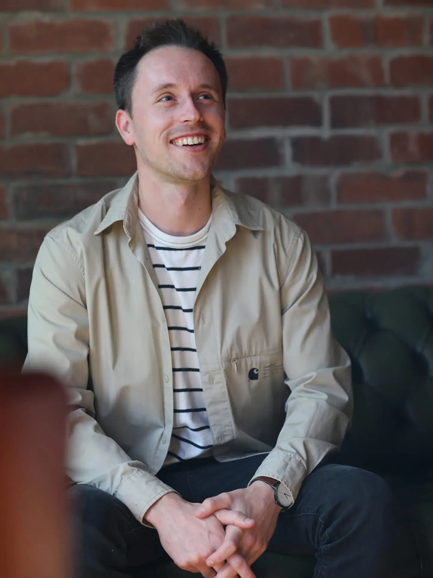 Profile shot of Dan Jackson
